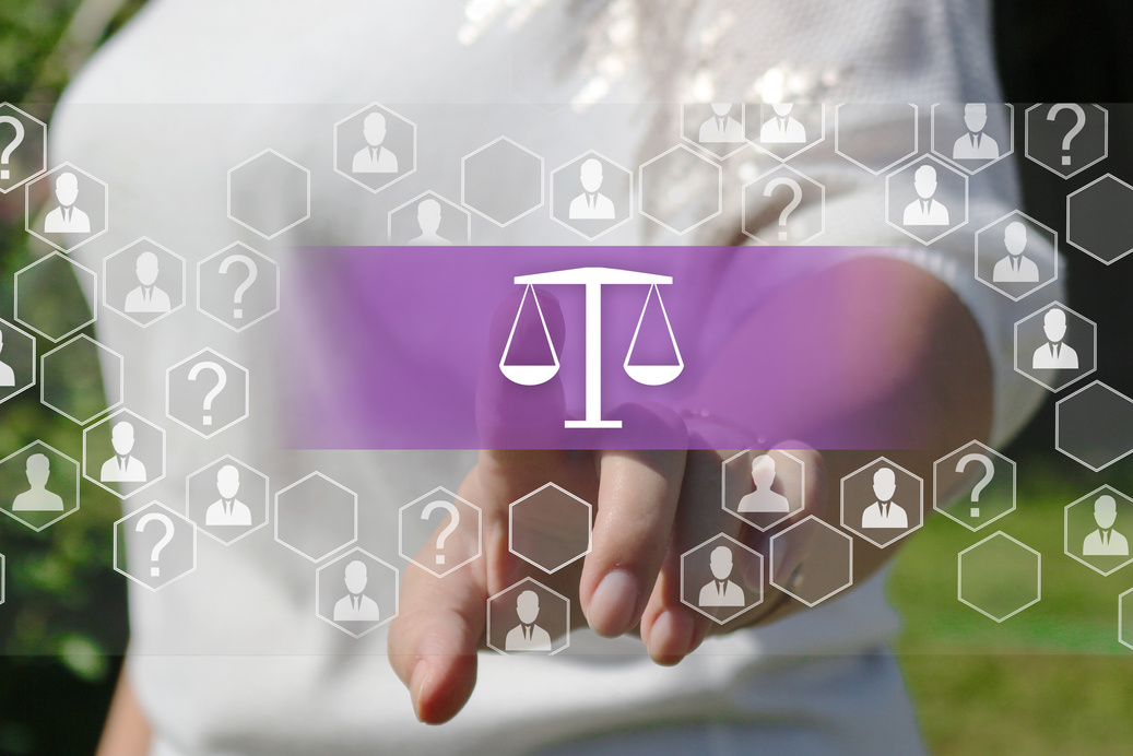 Libra. Labor Law.  Legal Business Internet  Concept